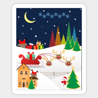 Christmas town Sticker